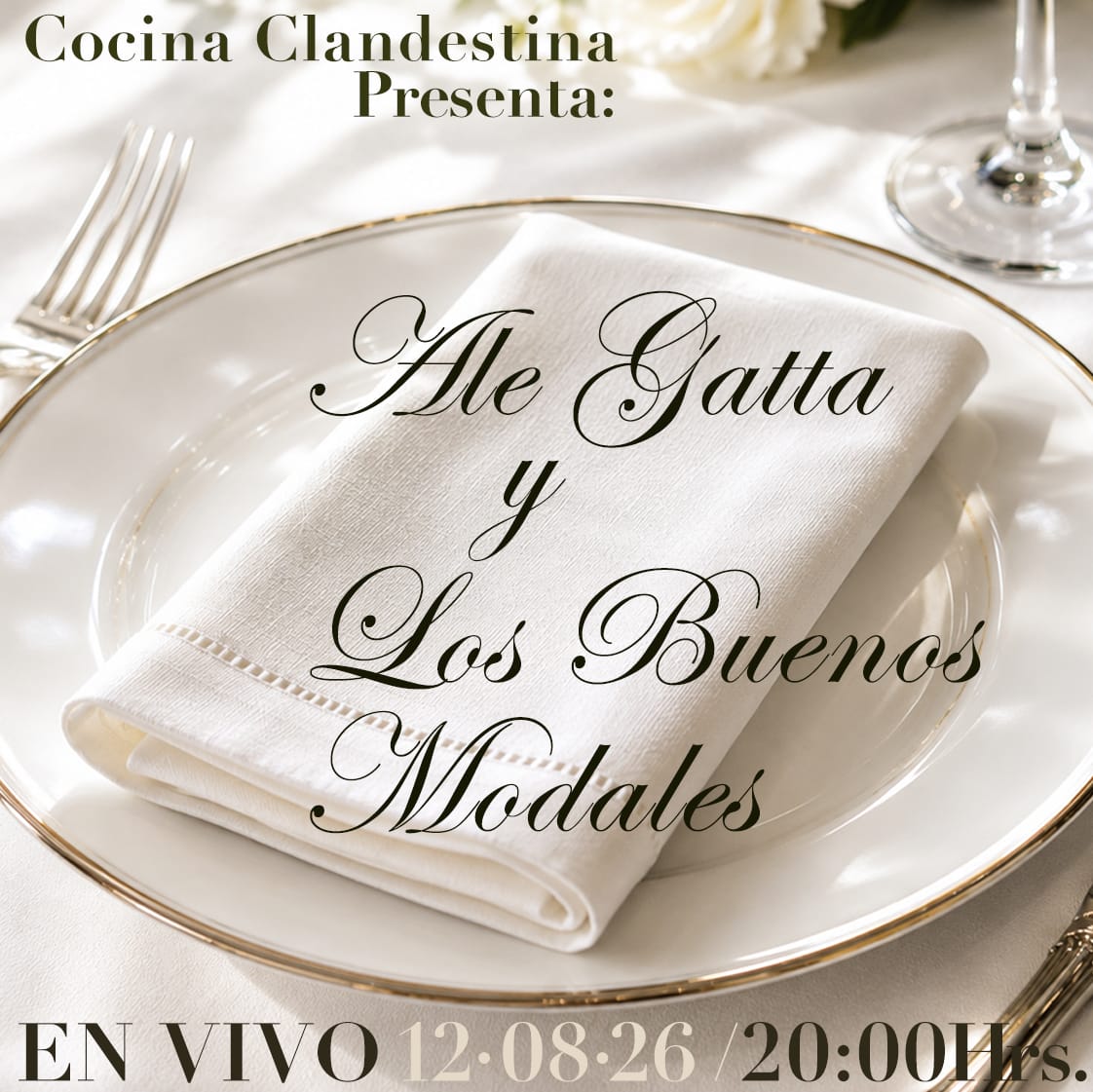 Ale Gatta y Los Buenos Modales debutan en vivo